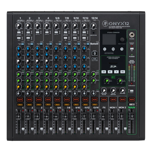Mackie Onyx12 12-channel Analog Mixer with Multi-Track USB