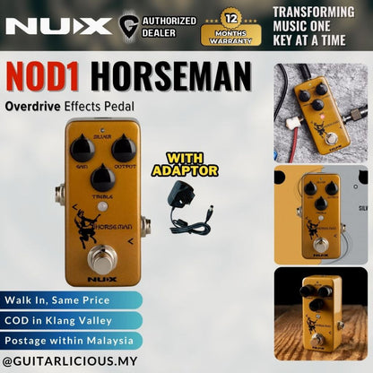 NUX NOD1 Horseman Overdrive Effects Pedal ( NOD-1 )