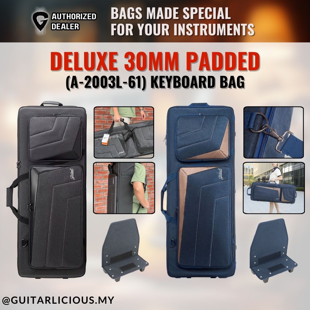 Keys Backpack Deluxe 61 Keys Keyboard Bag / Soft Case / Backpack with Wheels (A-2003 ...