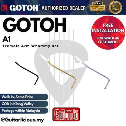 GOTOH A1 Tremolo Arm Whammy Bar ( A1-CR /  A1-GG / A1-BC )
