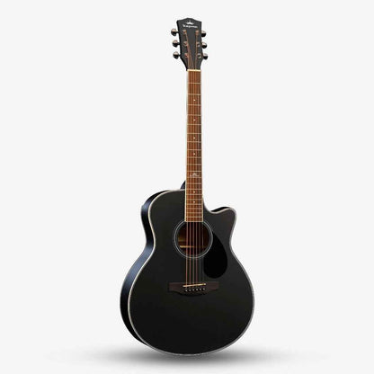 KEPMA A1C 41 inch Grand Auditorium Acoustic Guitar - Black - ( B-STOCK )