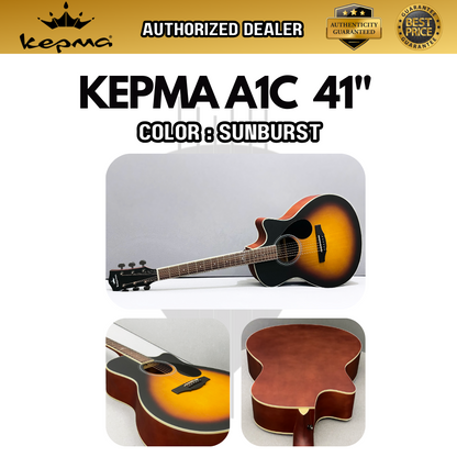 KEPMA A1C 41 inch Grand Auditorium Acoustic Guitar ( A1C 41 / A1C-41)