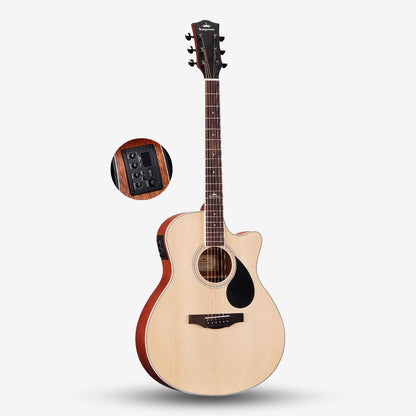 KEPMA A1CE 41 inch Grand Auditorium Semi Acoustic Guitar w K1 EQ ( A1CE-K1 / A1C 41 / A1C-41 )