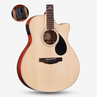 KEPMA A1CE 41 inch Grand Auditorium Semi Acoustic Guitar w K1 EQ ( A1CE-K1 / A1C 41 / A1C-41 )