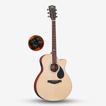 Kepma A1CE 41 inch Grand Auditorium Acoustic Guitar with AcoustiFex® K-10 Pickup (A1CE-K10 / A1C 41 / A1C-41 )