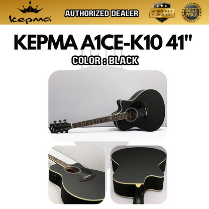 Kepma A1CE 41 inch Grand Auditorium Acoustic Guitar with AcoustiFex® K-10 Pickup (A1CE-K10 / A1C 41 / A1C-41 )