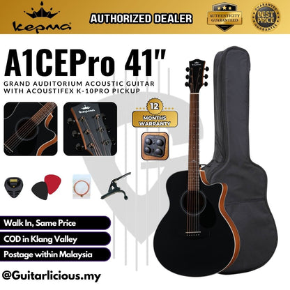 Kepma A1CEPro 41" Grand Auditorium Acoustic Guitar with AcoustiFex® K-10Pro Pickup ( A1CEPro-K10 Pro )