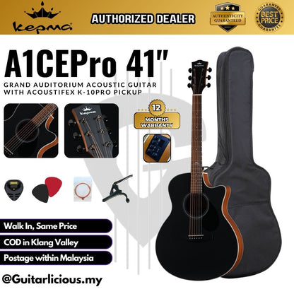 Kepma A1CEPro 41" Grand Auditorium Acoustic Guitar with AcoustiFex® K-10Pro Pickup ( A1CEPro-K10 Pro )