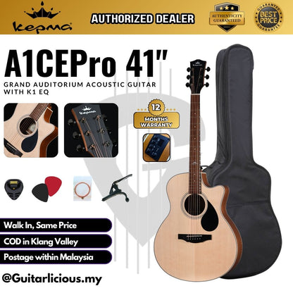 Kepma A1CEPro 41" Grand Auditorium Acoustic Guitar w K1 EQ ( A1CEPro-K1 )