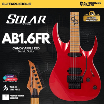 Solar AB1.6FRCAR Electric Guitar - Candy Apple Red Metallic