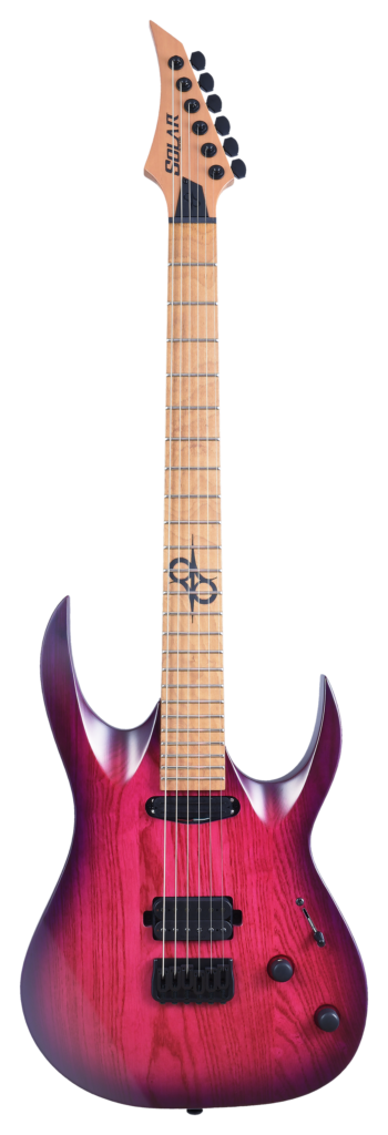 Solar AB1.6HTPB Electric Guitar - Trans Purple Burst Matte