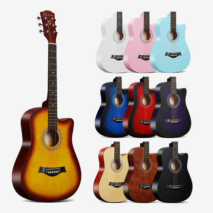 ZETA Series 38inch Beginner Acoustic Guitar with Guitar Bag- (RCStromm / 95cm)