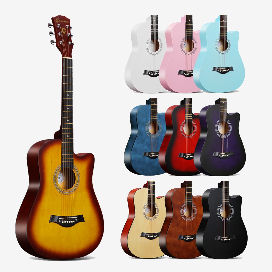 ZETA Series 38inch Beginner Acoustic Guitar with Guitar Bag- (RCStromm / 95cm)