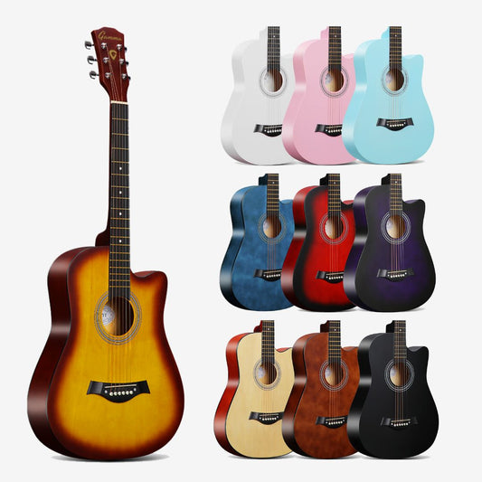 ZETA Series 38inch Beginner Acoustic Guitar with Guitar Bag- (RCStromm / 95cm)