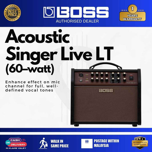 BOSS Acoustic Singer Live LT 60W Bi-Amped Acoustic Amplifier