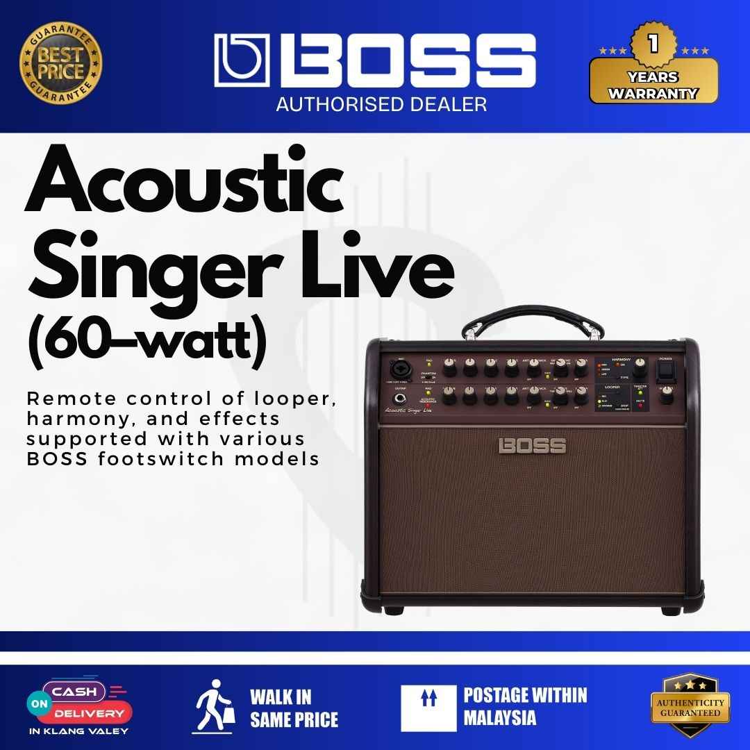 BOSS Acoustic Singer Live 60-watt Acoustic Combo Guitar Amplifier