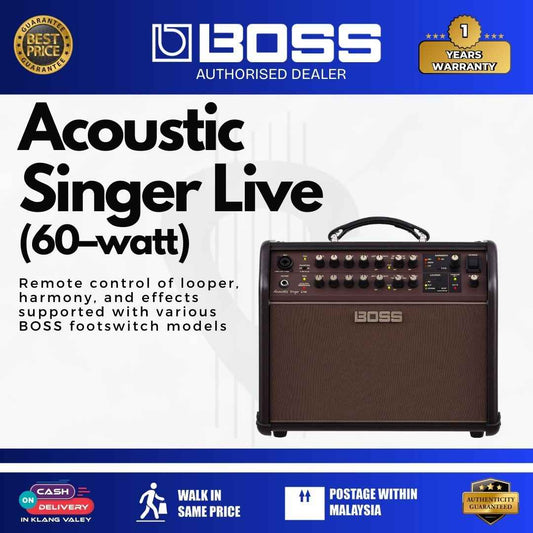 BOSS Acoustic Singer Live 60-watt Acoustic Combo Guitar Amplifier