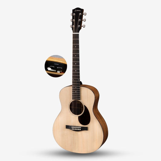 Eastman ACTG2E Travel Size 23.5" Scale Solid Sitka Spruce Top w/ Fishman Sonitone - Natural ( ACTG2E-NAT / ACT G2E NAT )