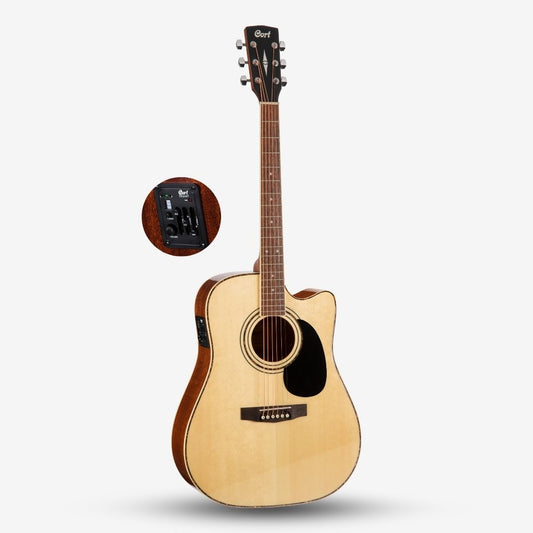 Cort AD880CE Spruce Top Dreadnought Cutaway Pickup EQ Acoustic Guitar (AD880E / AD 880 / AD-880E)