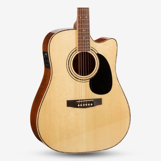 Cort AD880CE Spruce Top Dreadnought Cutaway Pickup EQ Acoustic Guitar (AD880E / AD 880 / AD-880E)