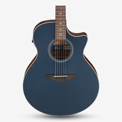 Ibanez AE100 Solid Top Acoustic-Electric Guitar Active Pick Up - Dark Tide Blue Flat ( AE100-DBF / AE-100 / AE )