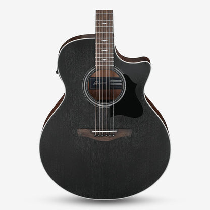 Ibanez AE140 Solid Top Acoustic-Electric Guitar Active Pick Up - Weathered Black Open Pore ( AE140-WKH / AE-140 / AE )