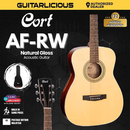 Cort AF-RW Natural Gloss Acoustic Guitar - AF-RW