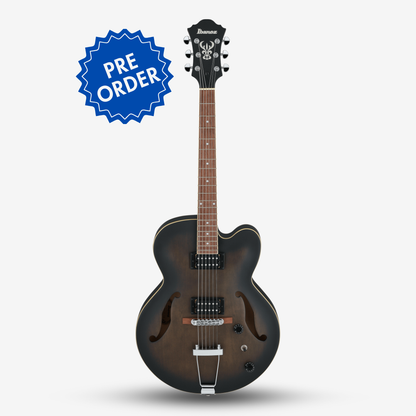 Ibanez Artcore AF55 Hollowbody Electric Guitar - Transparent Black Flat (Pre-Order)