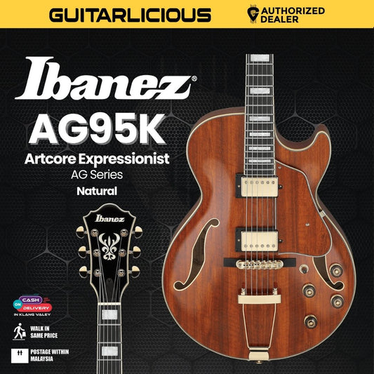 Ibanez AG95K Artcore Expressionist AG Series Electric Guitar - Natural