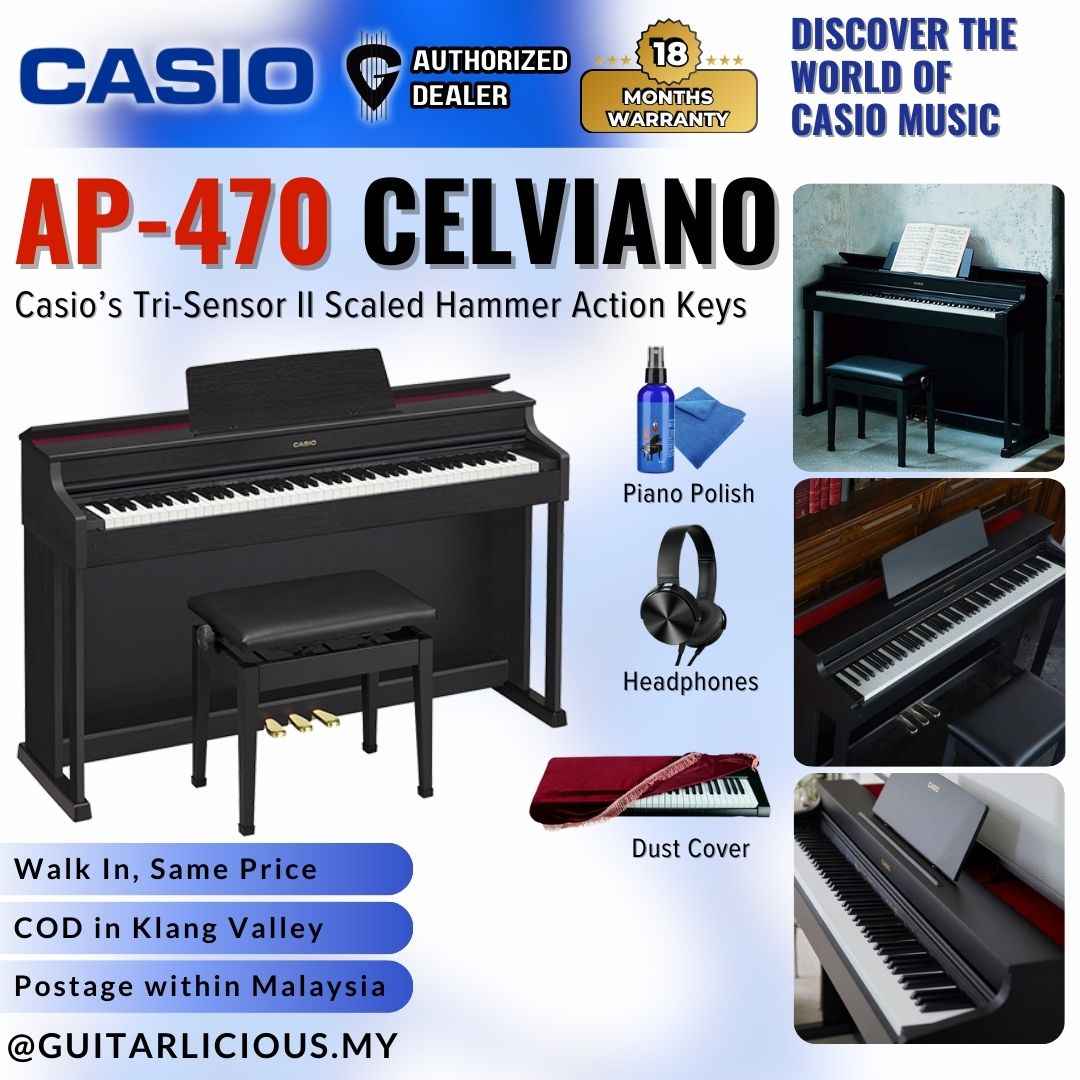 Casio Ap470 Casio AP-470BK Celviano 88-Keys Digital Piano ( AP470 / AP-470 BK / BL ...