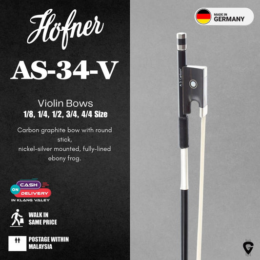 Hofner AS-34 1/8 Carbon Violin Bow