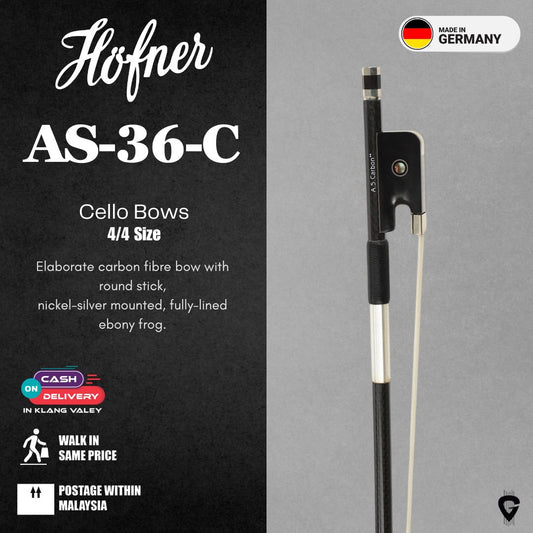 Hofner AS-36C 4/4 Carbon Professional Cello Bow