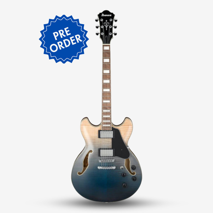 Ibanez AS73FM Electric Guitar - Translucent Indigo Fade (Pre-Order)