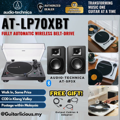 Audio-Technica AT-LP120XBT-USB Wireless Direct-Drive Turntable, Black ( ATLP120XBT / 120XBT / 120XBT-USB )
