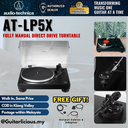 Audio-Technica AT-LP5X Fully Manual Direct Drive Turntable ( ATLP5X / AT LP5X )