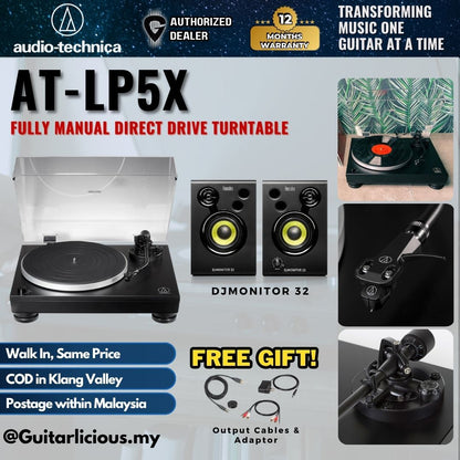Audio-Technica AT-LP5X Fully Manual Direct Drive Turntable ( ATLP5X / AT LP5X )