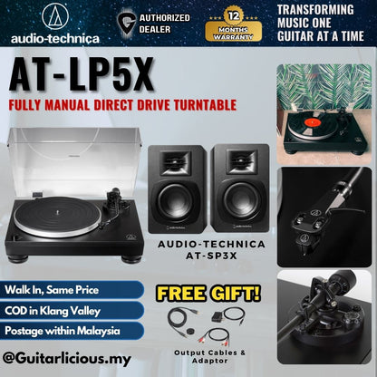 Audio-Technica AT-LP5X Fully Manual Direct Drive Turntable ( ATLP5X / AT LP5X )