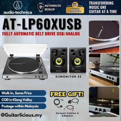 Audio Technica AT-LP60XUSB Belt-Drive Turntable with USB ( AT-LP60XUSB / AT-LP60X / ATLP60X / USB )