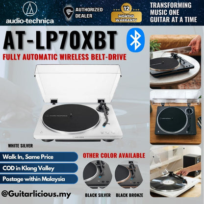 Audio-Technica AT-LP70XBT Fully Automatic Wireless Belt-Drive Turntable - (ATLP70XBT LP70X)