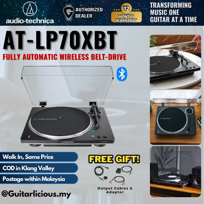 Audio-Technica AT-LP70XBT Fully Automatic Wireless Belt-Drive Turntable - (ATLP70XBT LP70X)