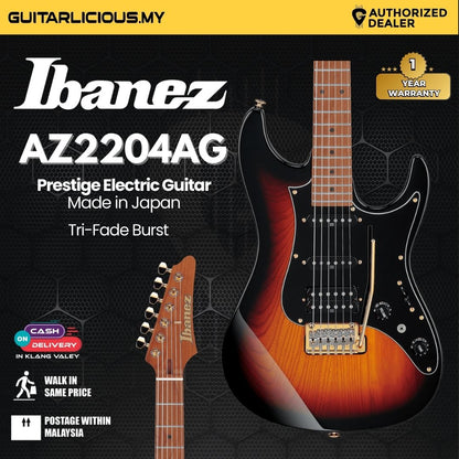 Ibanez AZ2204AG-TGB Prestige Electric Guitar - Tri-Fade Burst