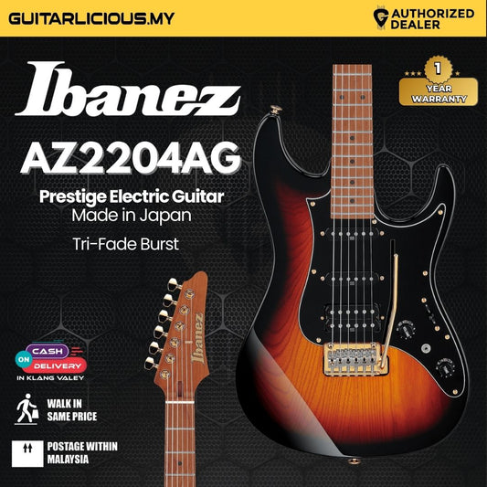 Ibanez AZ2204AG-TGB Prestige Electric Guitar - Tri-Fade Burst