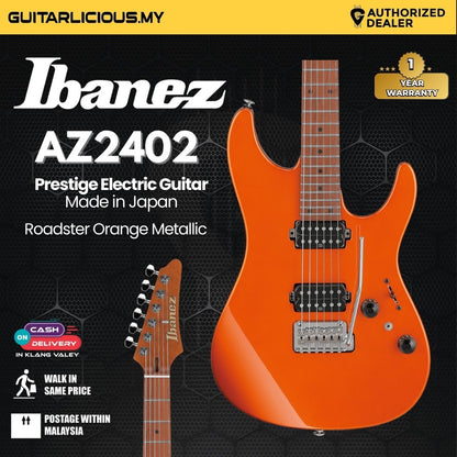 Ibanez Prestige AZ2402 Electric Guitar - Roadster Orange Metallic