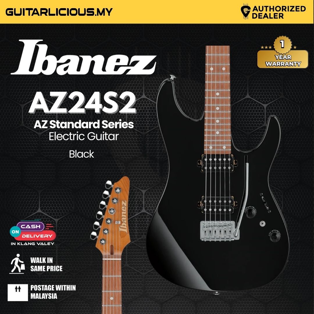 Ibanez AZ24S2-BK AZ Standard Series Electric Guitar - Black