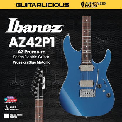 Ibanez AZ42P1 AZ Premium Series Electric Guitar - Prussian Blue Metallic