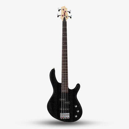 CORT Action PJ (4 String) Electric Bass Guitar with Bag - Open Pore Black (OPB)