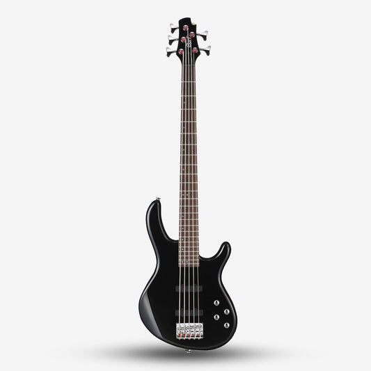 Cort Action Bass V Plus (5 String) Bass Guitar with Bag - Black (232-3-ActionVPlus/BK)