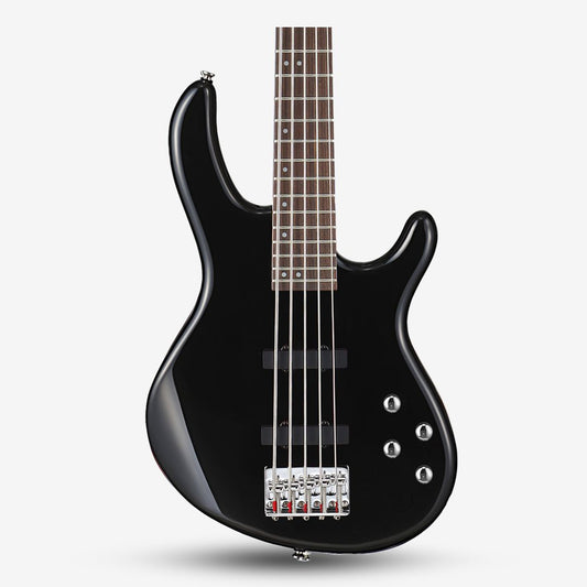 Cort Action Bass V Plus (5 String) Bass Guitar with Bag - Black (232-3-ActionVPlus/BK)