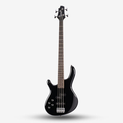 CORT Action Plus Left Handed 4 strings Electric Bass Guitar with Bag - Black (232-3-ActionplusLH/BK)