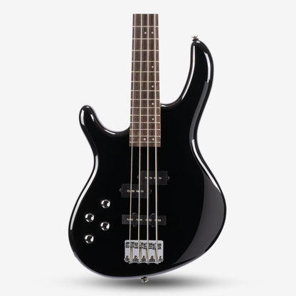 CORT Action Plus Left Handed 4 strings Electric Bass Guitar with Bag - Black (232-3-ActionplusLH/BK)